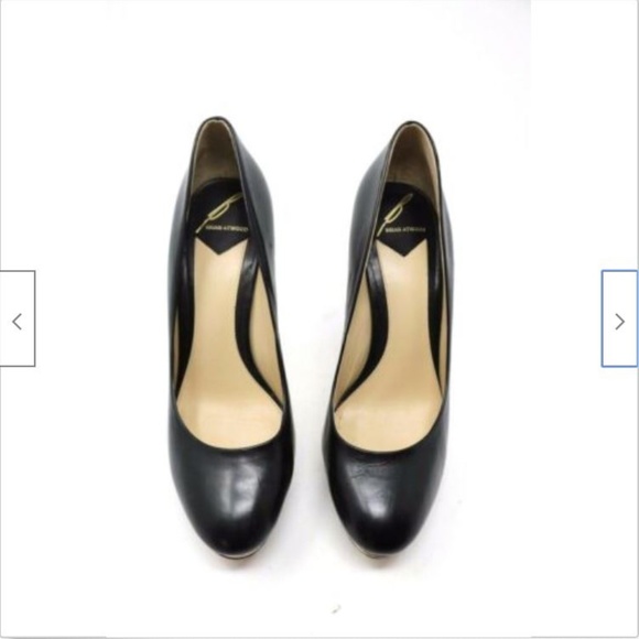 Brian Atwood Fontanne Leather Pumps - Picture 2 of 6